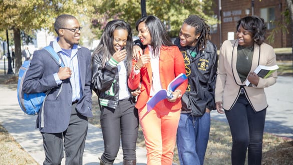 5 students at Philander Smith