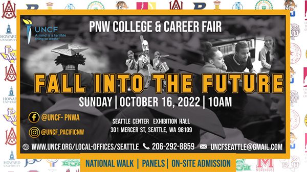 Flyer announcing career fair at seattle walk