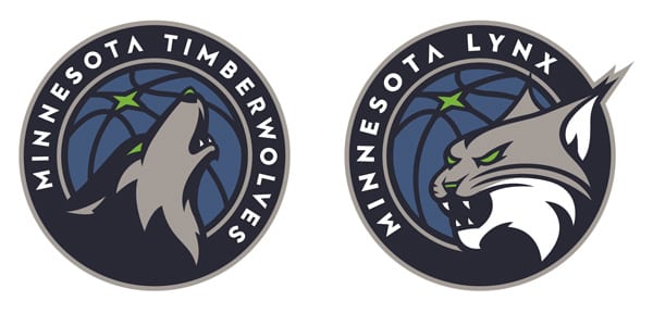 Minnesota Timberwolves and Minnesota Lynx logos
