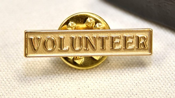Volunteer lapel pin