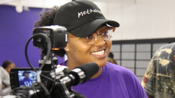 Headshot of Wiley College female student television reporter